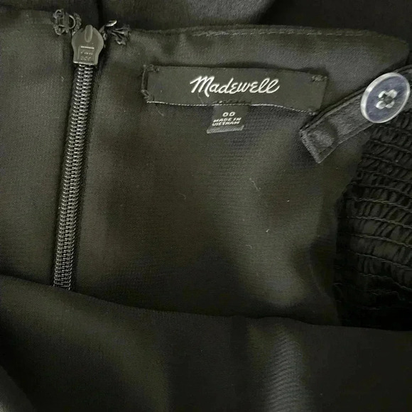 Madewell Thistle Black Smocked Wide Leg Cami Jumpsuit Women’s Pockets Retro - Picture 11 of 12